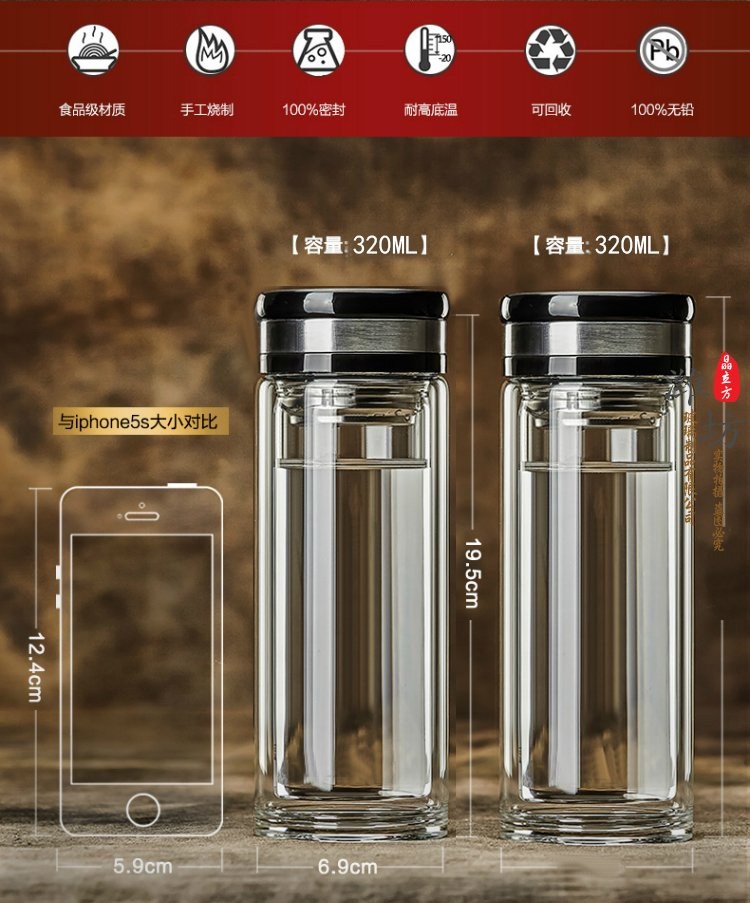 山东杯子厂家,真空杯批发,康宇双层玻璃杯,玻璃杯厂家,康宇玻璃杯