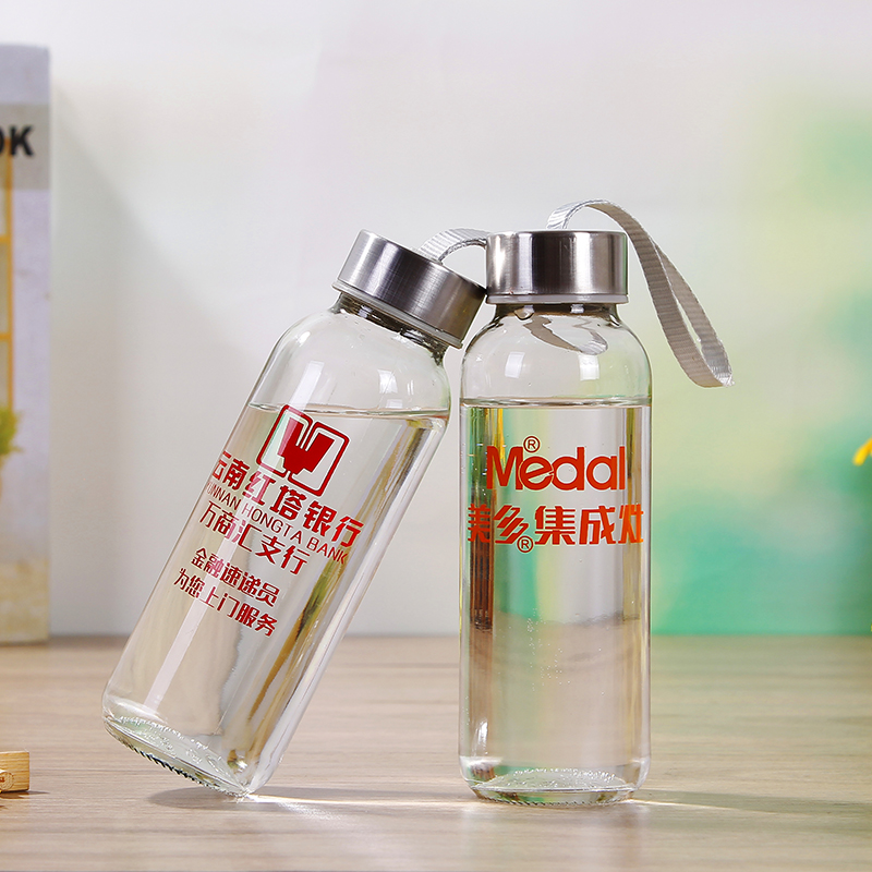 运动水壶,单层高硼硅玻璃杯,单层杯,运动型玻璃杯厂家