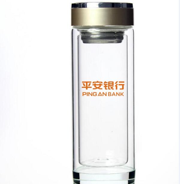 中国平安银行定制双层玻璃杯案例
